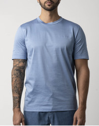 Castello d'Oro Light Blue T-shirt 100% Cotton Regular Fit thumbnail 2